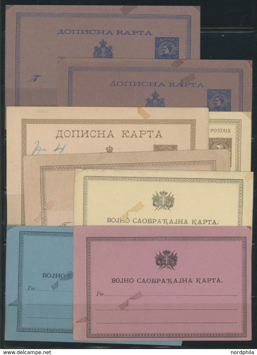 SERBIEN *,Brief , Kleines Ungebrauchtes Lot Bis 1918 Von 36 Werten Und 8 Ganzsachen, Etwas Unterschiedlich, Besichtigen! - Serbie