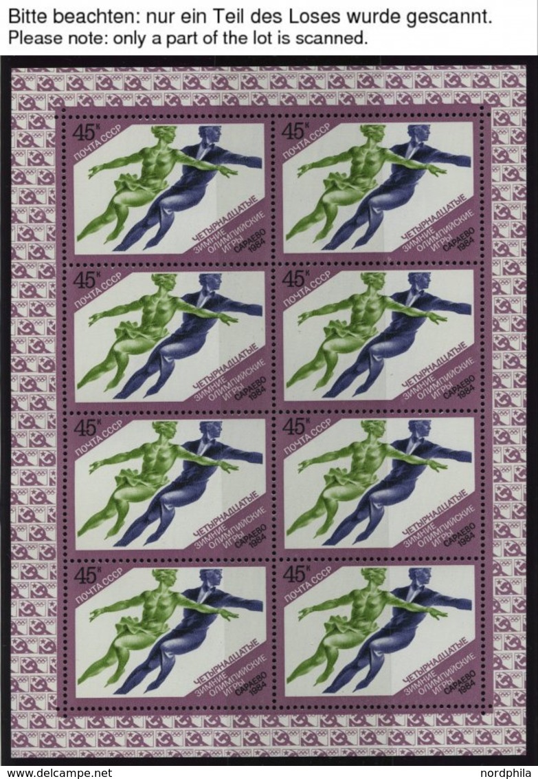 SOWJETUNION 5352-55KB **, 1984, Olympische Winterspiele Im Kleinbogensatz, Pracht, Mi. 220.- - Used Stamps