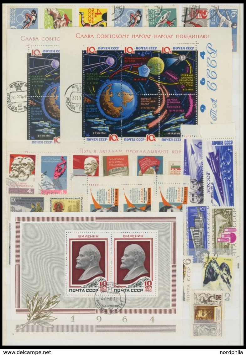 SAMMLUNGEN, LOTS **,o , Sammlung Sowjetunion Von 1947-91 Mit Einigen Dubletten, Einiges Auch Postfrisch Und Gestempelt G - Used Stamps