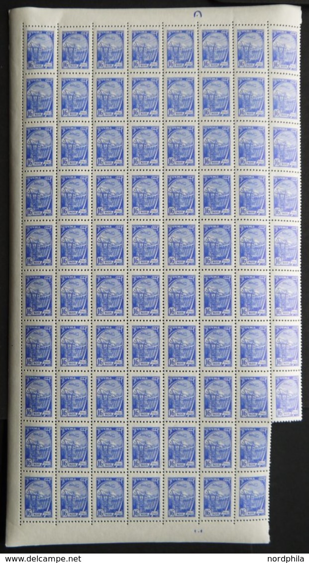 SAMMLUNGEN, LOTS **,o , Bogenmappe Mit Bogenteilen Sowjetunion Von 1953-76, Prachterhaltung, Mi. über 850.- - Used Stamps