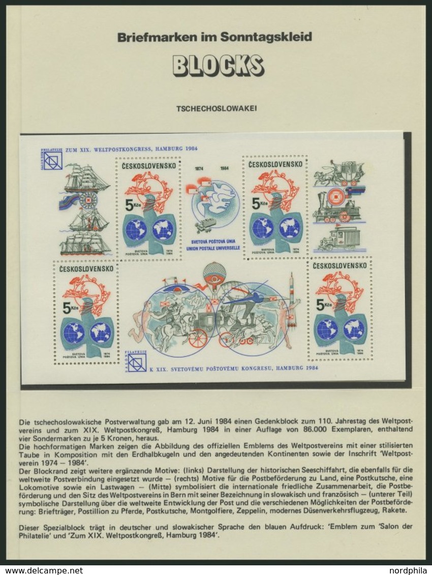 TSCHECHOSLOWAKEI Bl. 56-66 **, 1983-85, Alle 11 Blocks Komplett, Pracht - Collections, Lots & Series