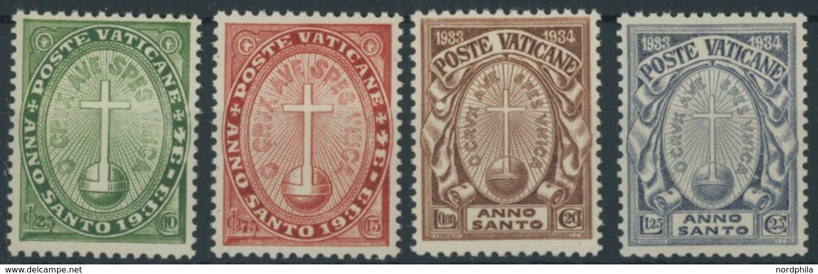 VATIKAN 17-20 **, 1933, Heiliges Jahr Der Erlösung, Postfrischer Prachtsatz, Mi. 140.- - Otros & Sin Clasificación