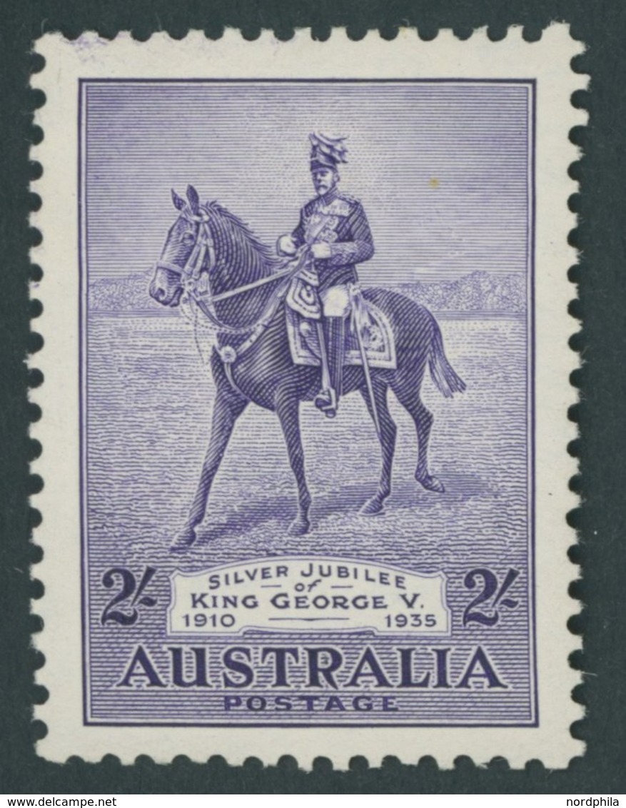 AUSTRALIEN 131 *, 1935, 2 Sh. Thronjubiläum, Falzrest, Pracht, Mi. 70.- - Otros & Sin Clasificación