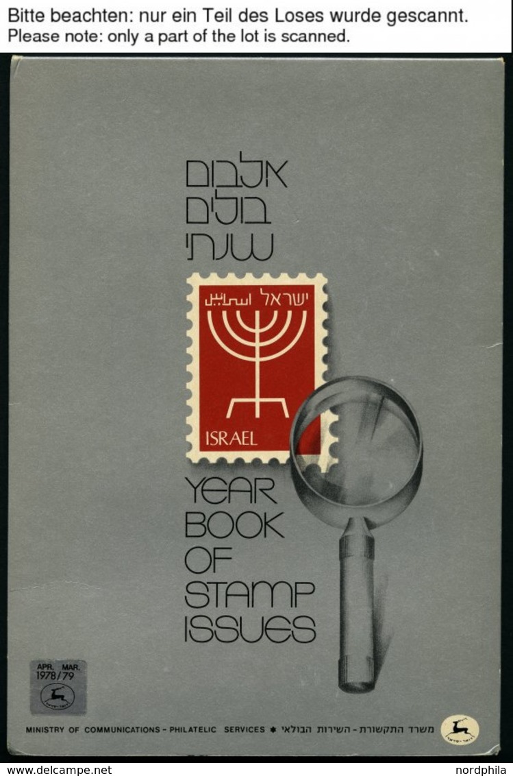 ISRAEL - SAMMLUNGEN, LOTS **, 1978-80, 3 Jahrgangshefte, Pracht - Collections, Lots & Séries