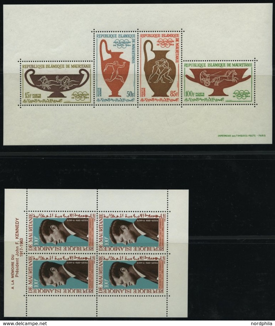 MAURETANIEN **, 1960-68, Partie Verschiedener Kompletter Flugpost-Ausgaben, Pracht, Mi. 240.- - Mauritania (1960-...)