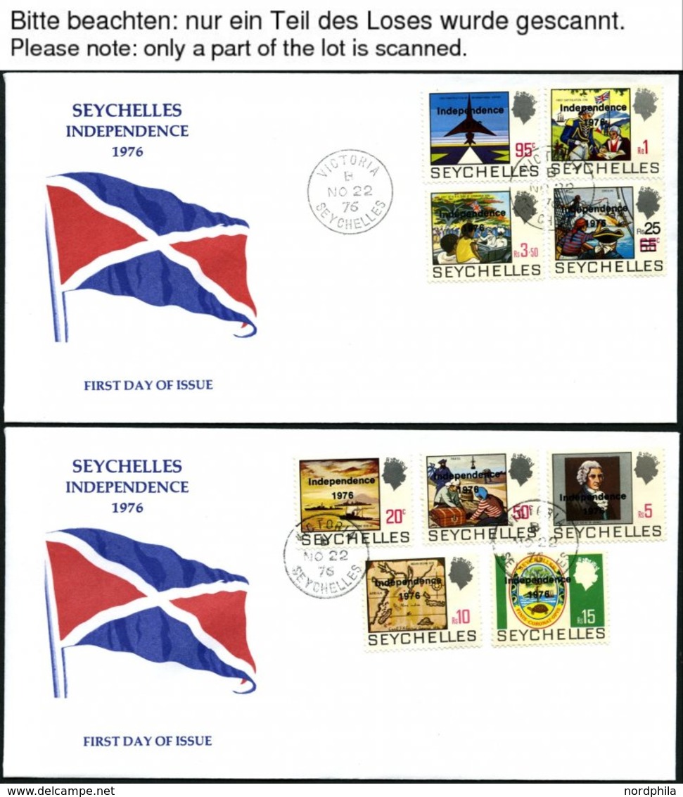 SEYCHELLEN O,Brief , 1978-89, Fast Komplett, 1x Gestempelt Und 1x Auf FDC`s, U.a. Mit Mi.Nr. 366-74, Prachterhaltung - Seychellen (1976-...)