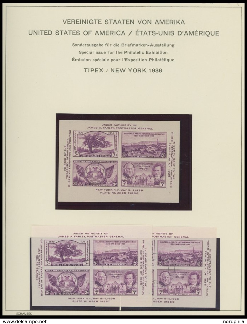 SAMMUNGEN, LOTS o,**,* , 1870-1993, reichhaltige Sammlung in 2 Bänden, anfangs gestempelt, ab ca. 1930 ungebraucht, meis