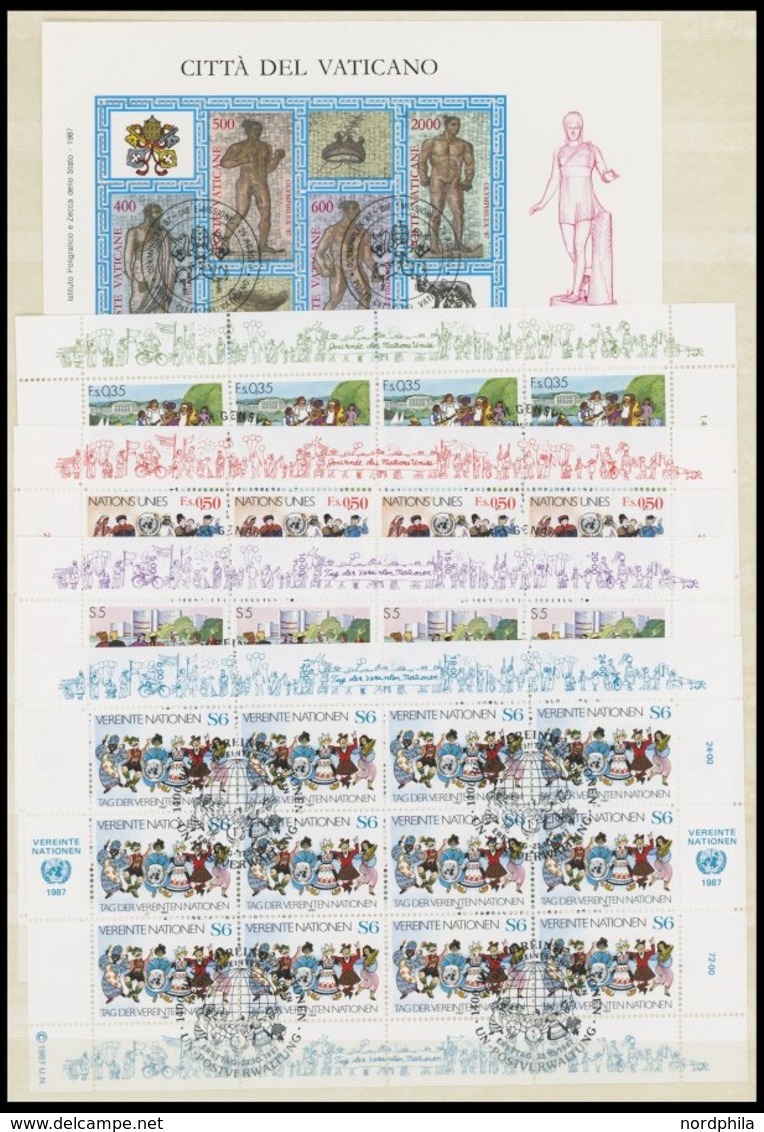 SLG., LOTS EUROPA O, Ca. 1980-87, über 170 Fast Nur Verschiedene Blocks Und Kleinbogen Europa, Meist Mit Ersttags-Sonder - Other & Unclassified