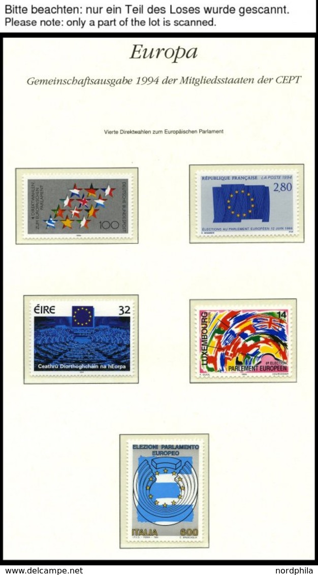 EUROPA UNION **, 1994, Entdeckungen Und Erfindungen, Kompletter Jahrgang Ohne Bosnien Und Herzegowina, Mit Kleinbogen Sl - Other & Unclassified