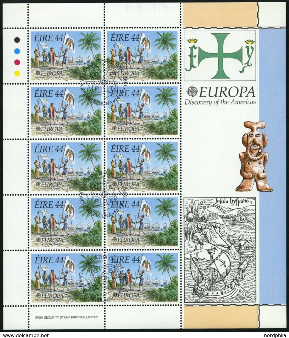 EUROPA UNION KB O, 1992, Entdeckung Amerikas, 14 Verschiedene Kleinbogensätze, Pracht, Mi. 710.- - Sonstige & Ohne Zuordnung