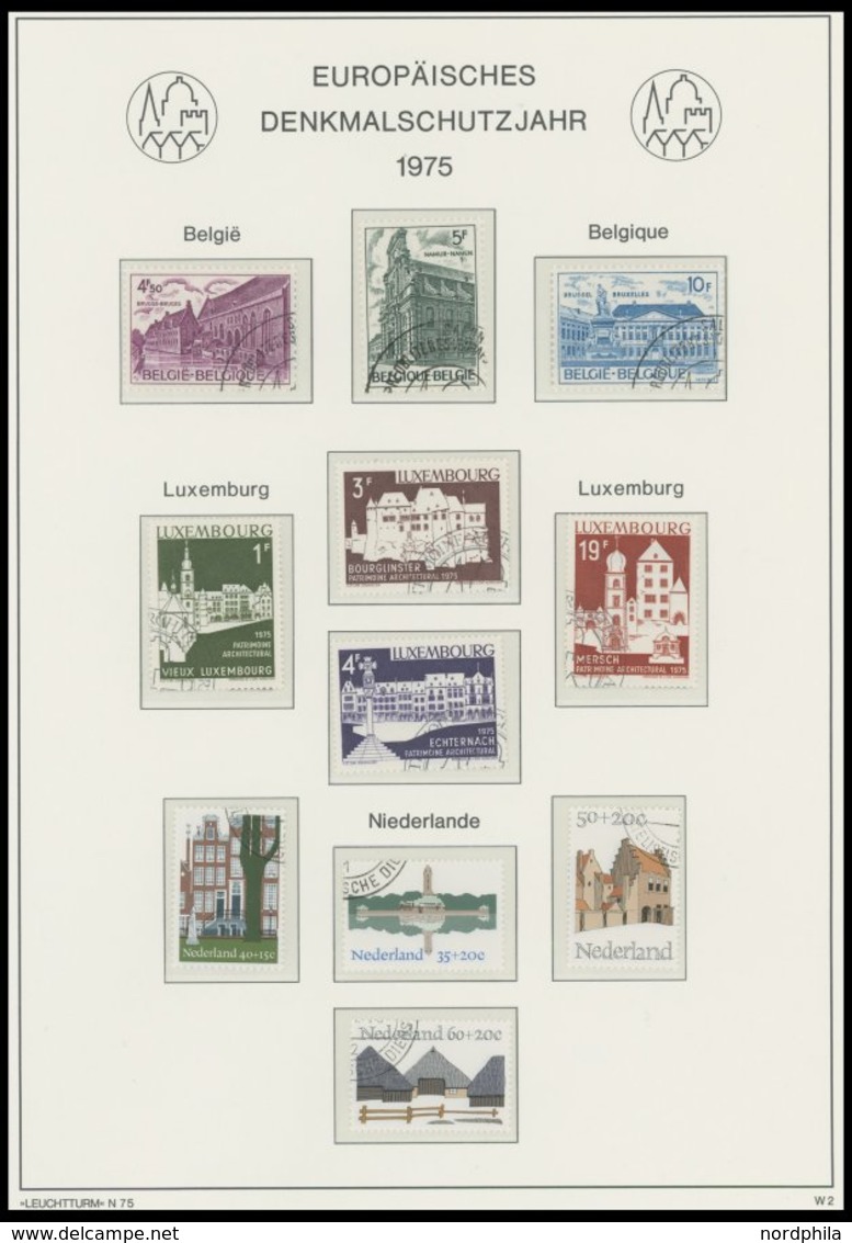 EUROPA UNION O, 1952-76, Fast Komplette Gestempelte Sammlung Sympathie- Und Mitläuferausgaben Und KSZE Mit Gezähnten Und - Sonstige & Ohne Zuordnung