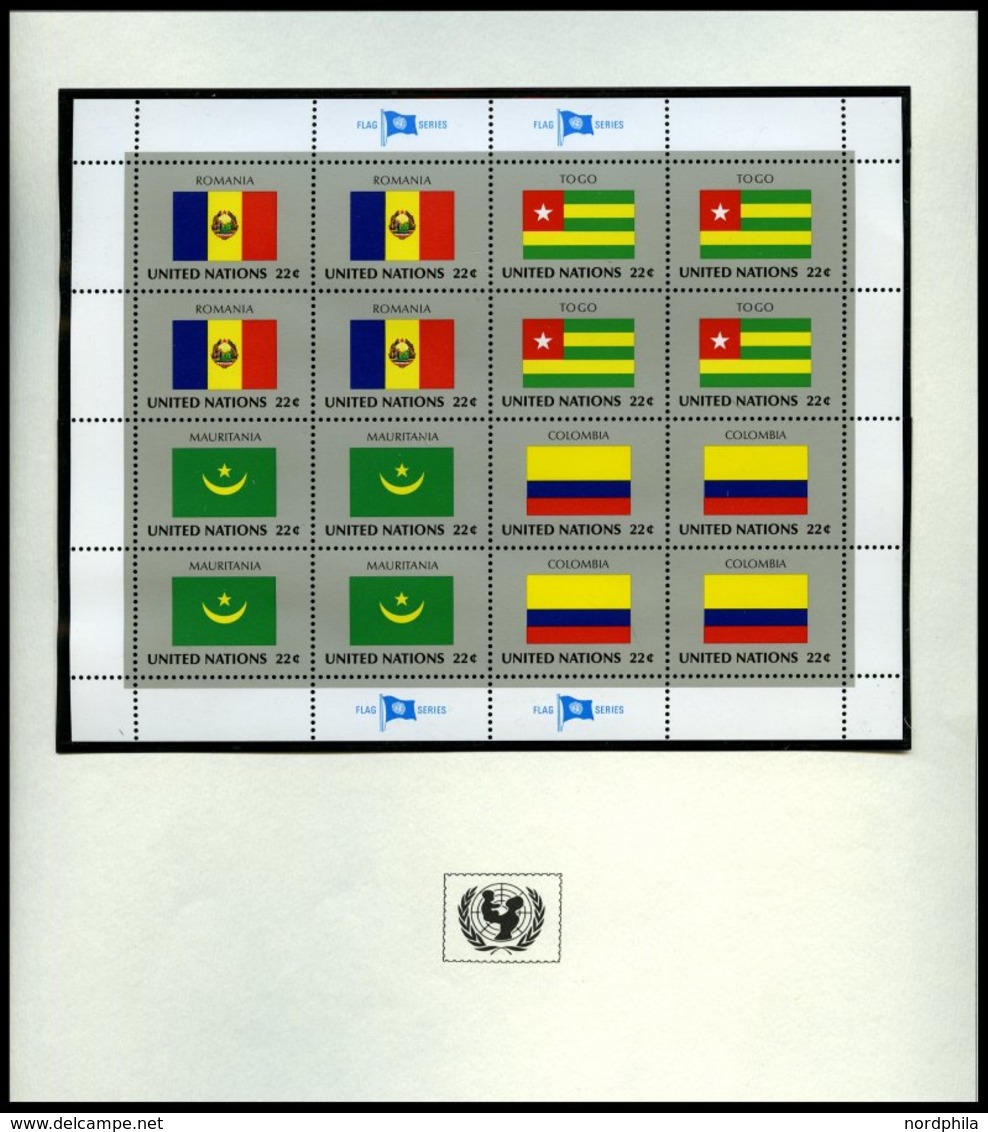 SONSTIGE MOTIVE Brief,** , Flaggen Der Nationen In 5 Unicef-Alben, 1980-86 Und 1988 Je Komplett In Zusammendruck-Bogen,  - Ohne Zuordnung