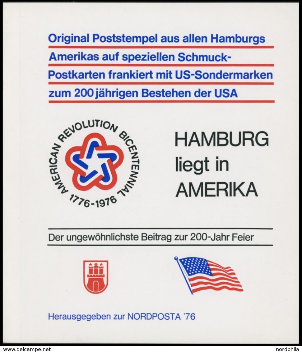 SONSTIGE MOTIVE Hamburg Liegt In Amerika, Original Poststempel Aus Allen Hamburgs Amerikas Auf Speziellen Schmuckkarten, - Unclassified