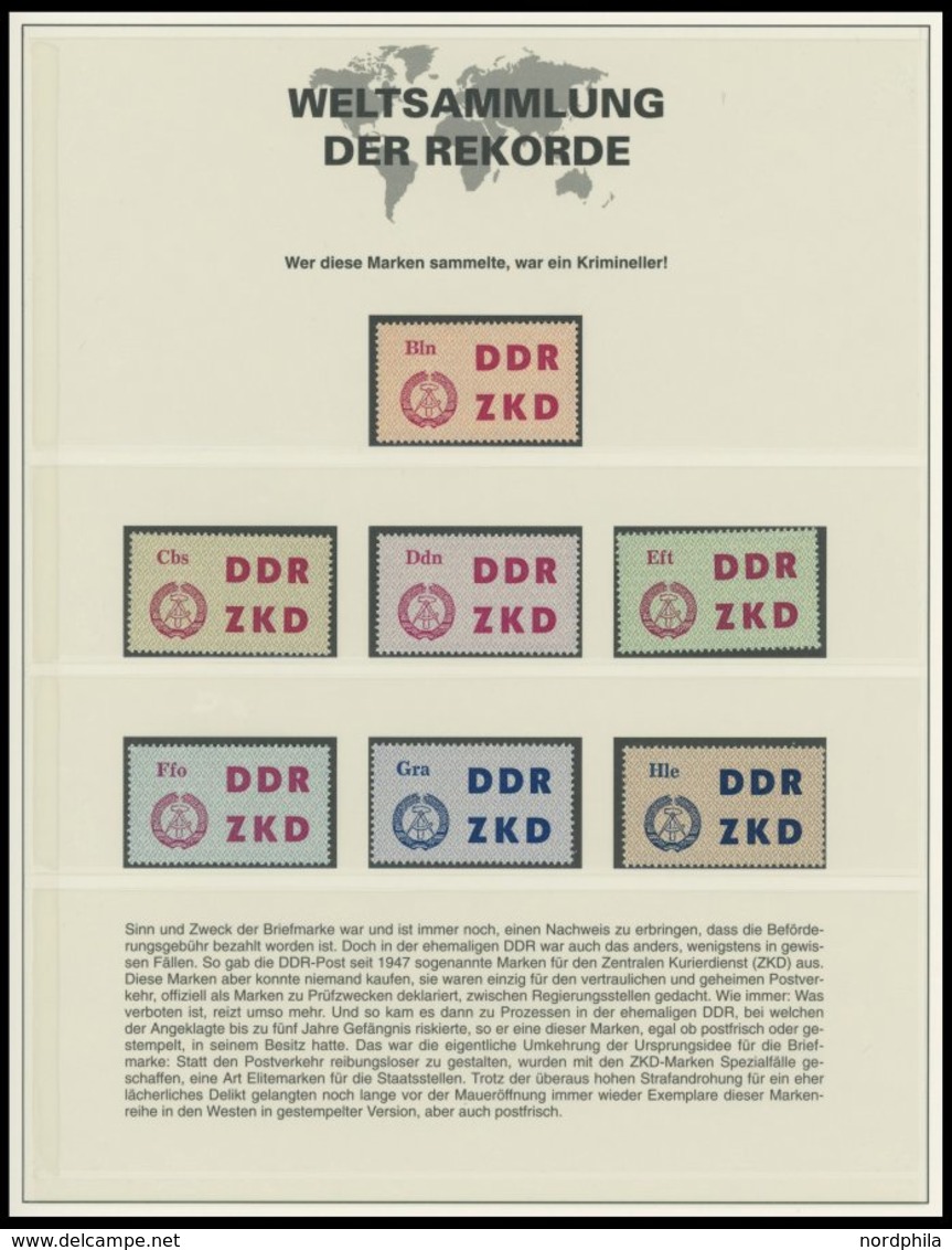 SONSTIGE MOTIVE **,Brief,o , Weltsammlung der Rekorde im Lindner Spezialalbum und beigelegten Spezialseiten, mit Kleinbo