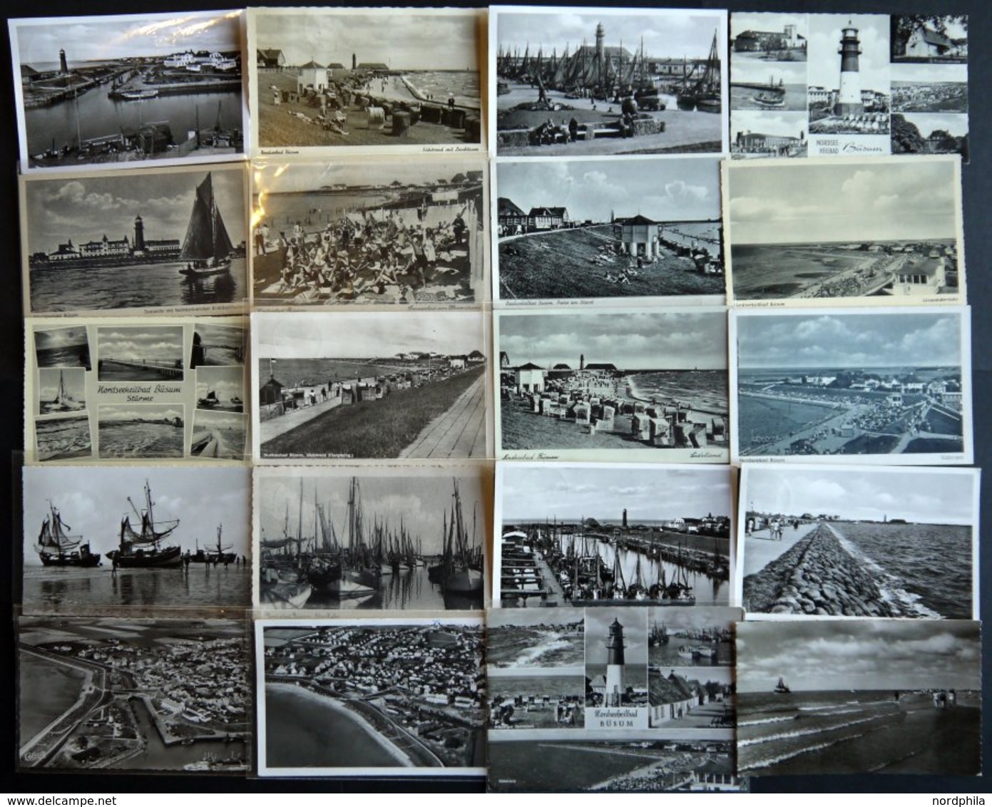 DEUTSCHLAND ETC. BÜSUM, 26 Verschiedene Ansichtskarten Aus Den Jahren 1930-60 - Otros & Sin Clasificación