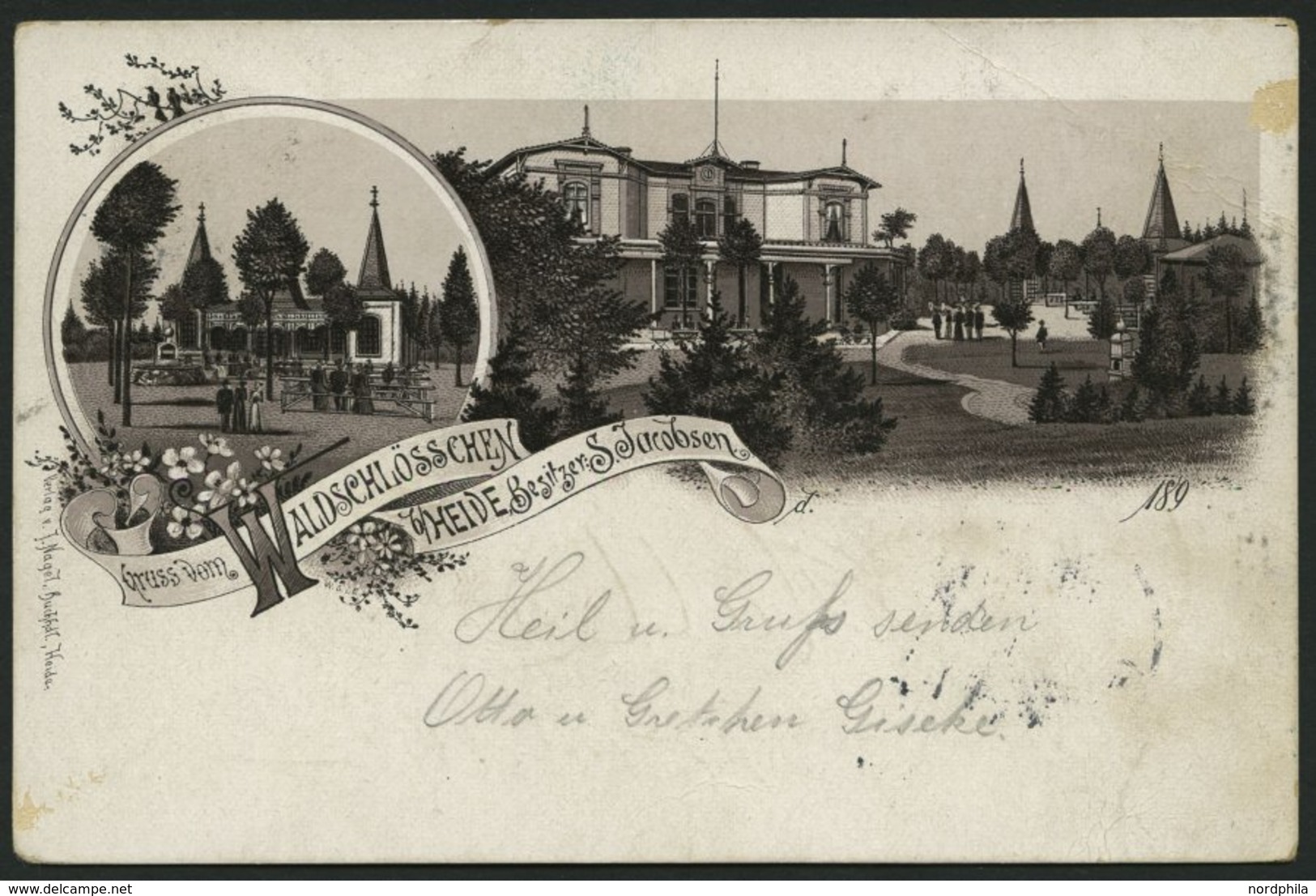 DEUTSCHLAND ETC. HEIDE In Holstein, Eine Farbige Lithografie Von 1896, Pracht - Otros & Sin Clasificación