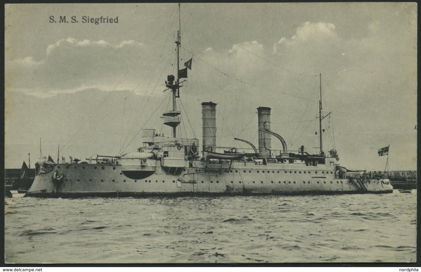 ALTE POSTKARTEN - SCHIFFE KAISERL. MARINE S.M.S. Siegfried, Ungebrauchte Karte - Guerra