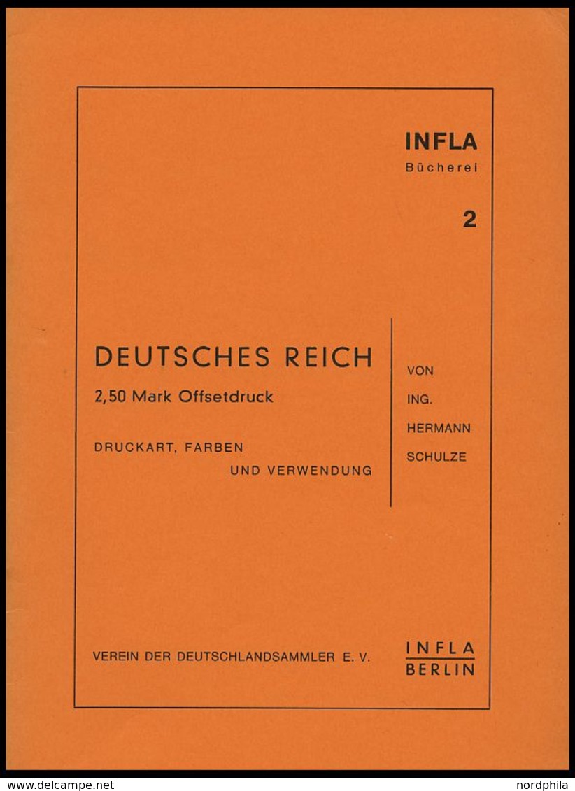 PHIL. LITERATUR Druckart, Farben Und Verwendung, Heft 2, 1958, Infla-Berlin, 19 Seiten - Filatelia E Historia De Correos