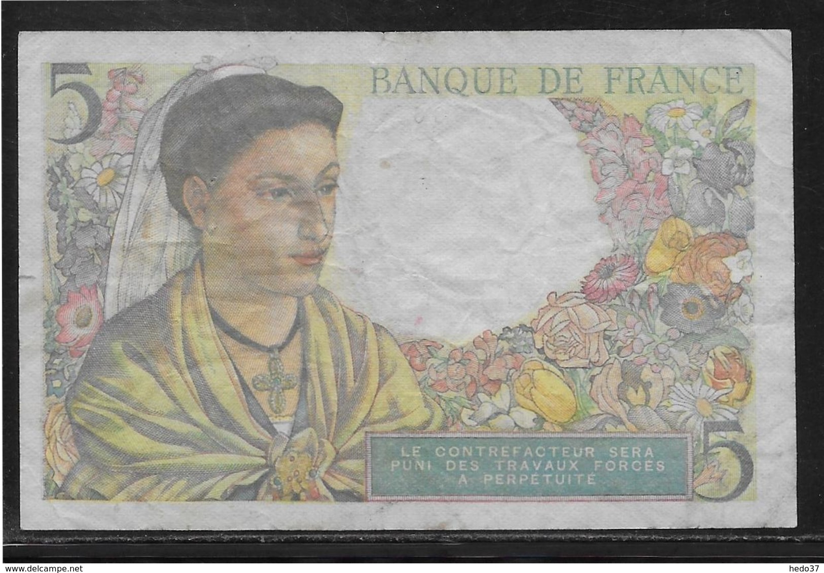 France 5 Francs Berger - Fayette N°5-7 - TB - 5 F 1943-1947 ''Berger''