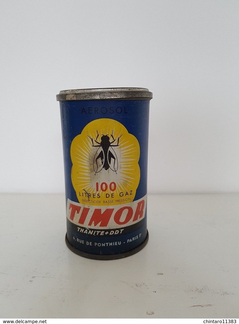 Ancienne Boîte D'insecticide En Aérosol "Timor Thanite+DDT" - Vintage Box Insect - Boîtes