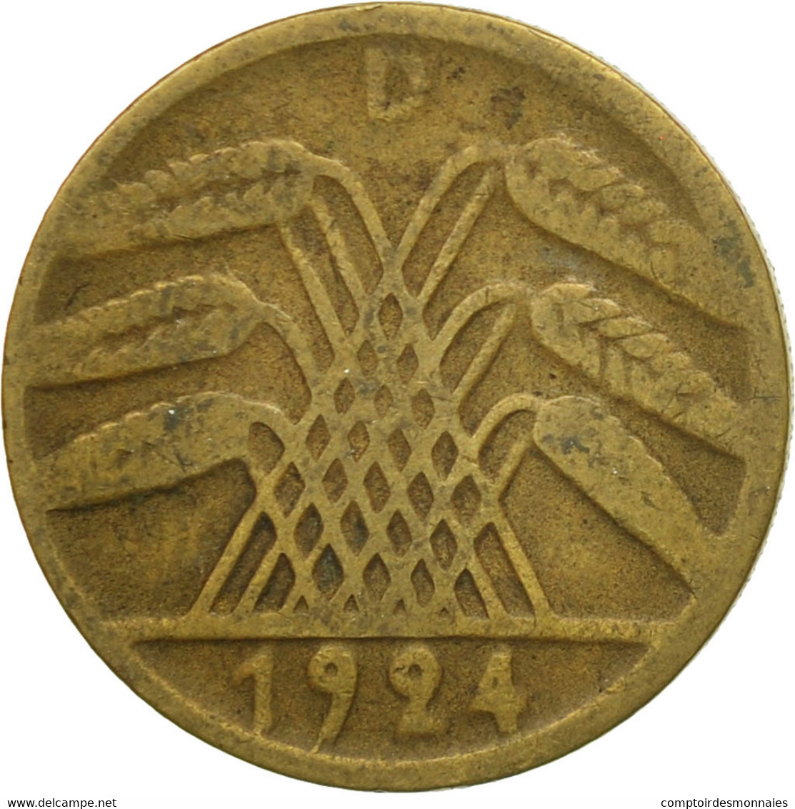 Monnaie, Allemagne, République De Weimar, 5 Rentenpfennig, 1924, Munich, TB+ - 5 Rentenpfennig & 5 Reichspfennig
