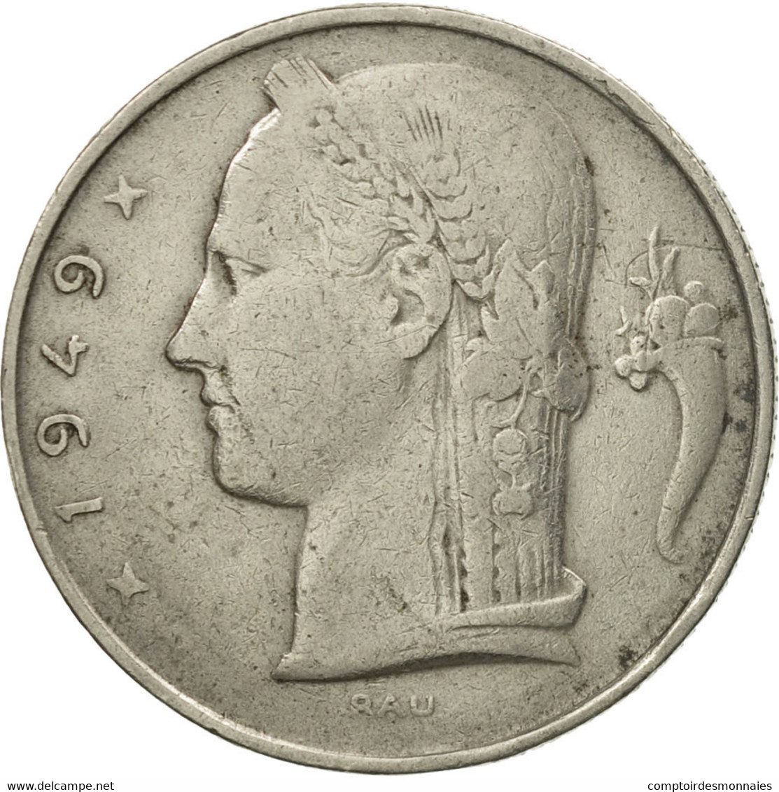 Monnaie, Belgique, 5 Francs, 5 Frank, 1949, TB, Copper-nickel, KM:135.1 - 5 Francs