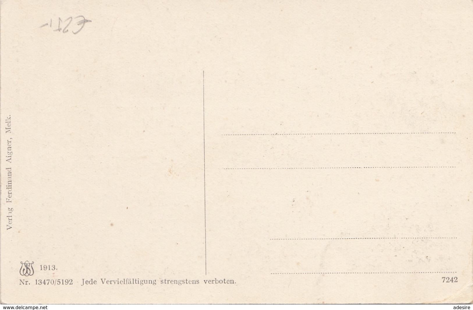 MELK A.d. Donau (NÖ) - Weinstube Im Stiftskeller, Gel.1901?, Gute Erhaltung - Melk