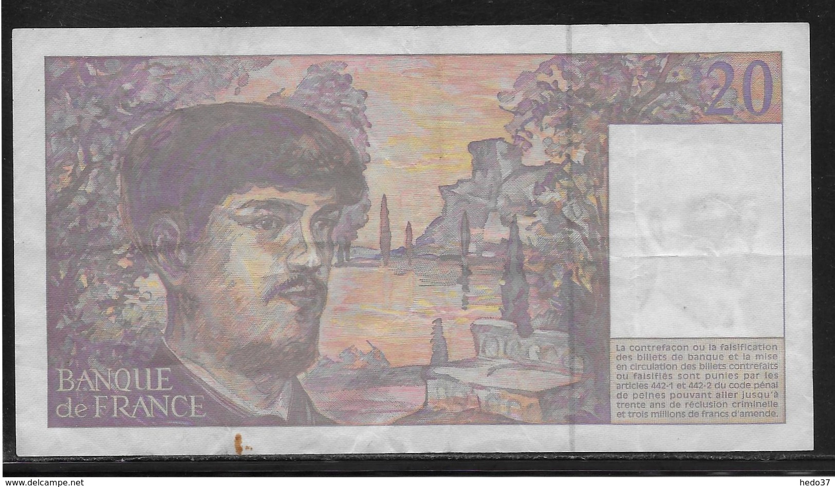 France 20 Francs Debussy - Fayette N°66 Ter - TTB - 20 F 1980-1997 ''Debussy''