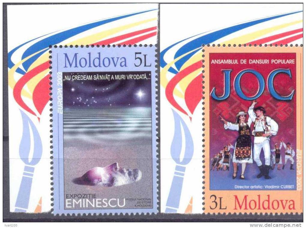 2003.Moldova,  Europa 2003, 2v, Mint/** - Moldavie