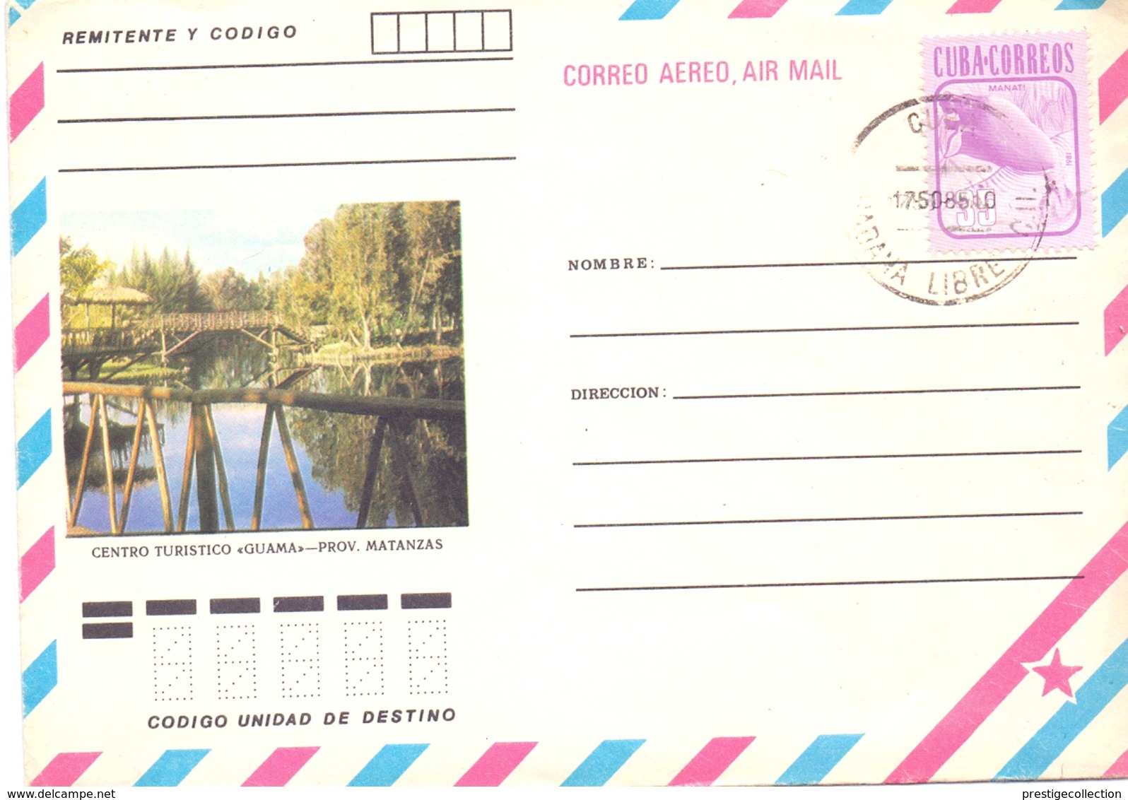 CUBA HABANA LIBRE  BRIDGE 198 AIRMAIL    (LUGL180025) - Ponti