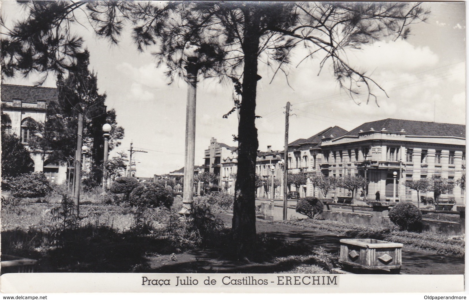 POSTCARD BRASIL BRAZIL - ERECHIM - PRAÇA JULIO CASTILHOS - Porto Alegre