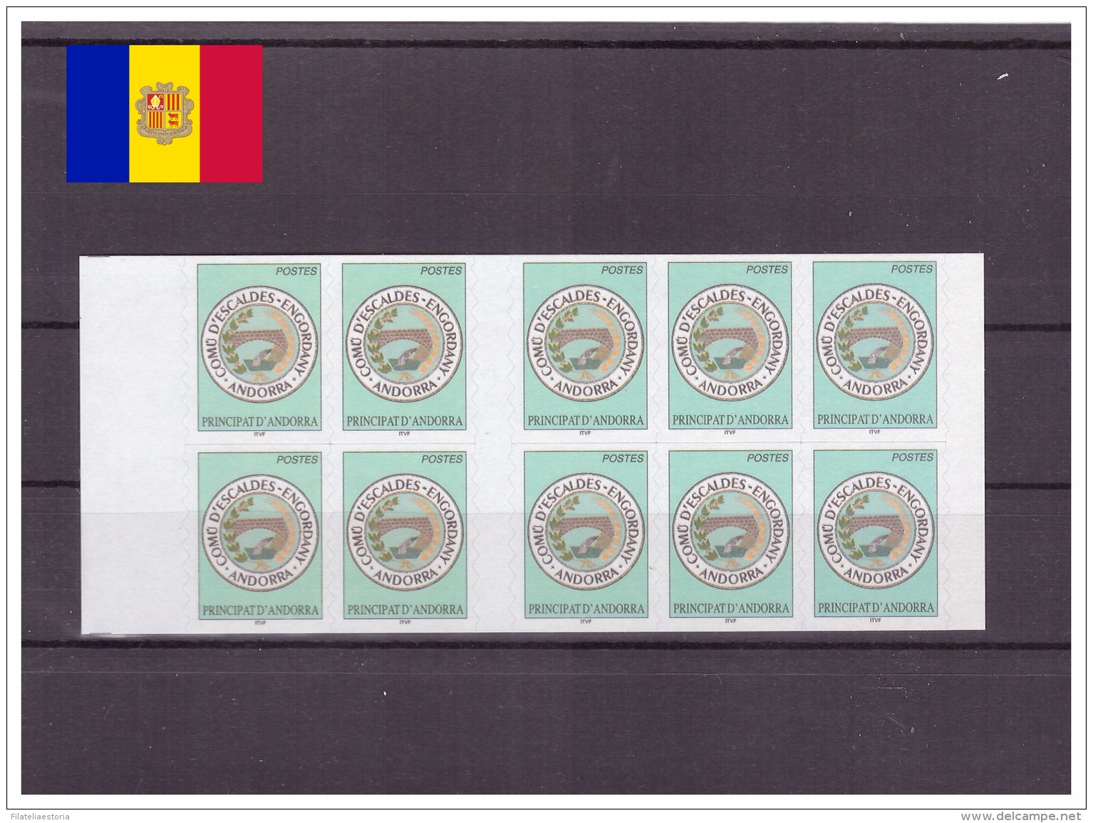 Andorre Français 2003 - MNH ** - Armoiries - Michel Nr. 596 X 10 Série Complète (and166) - Ungebraucht