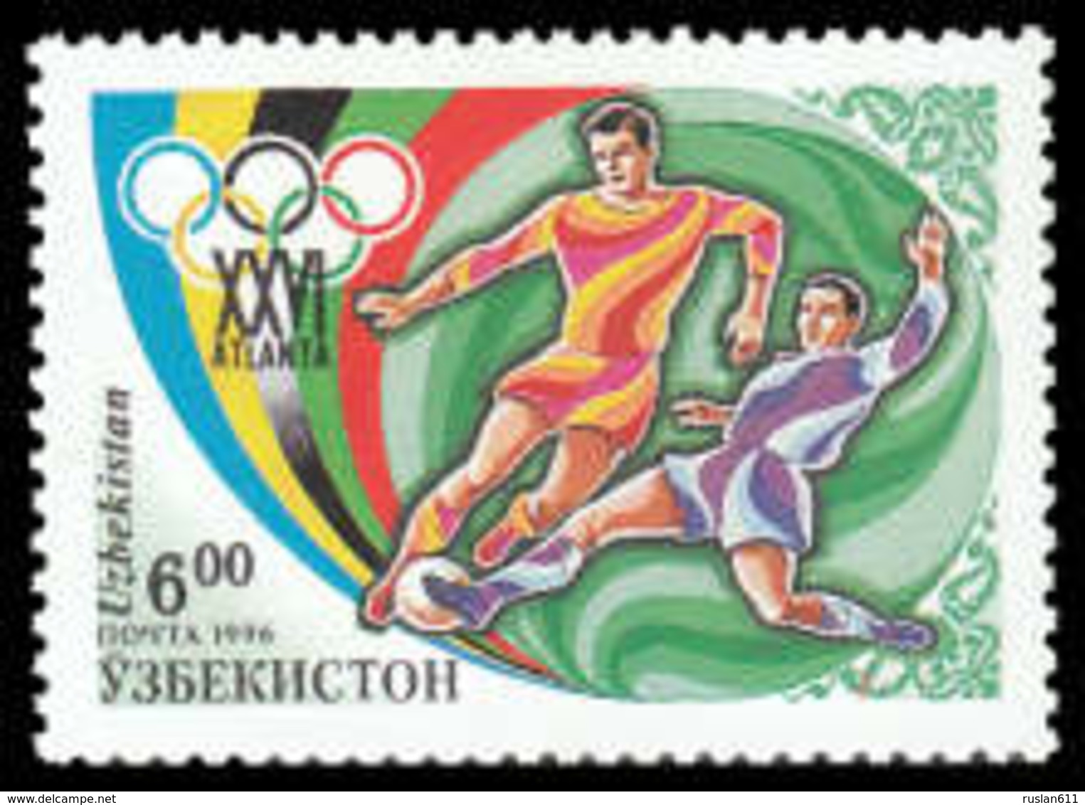 Soccer Football 1996 Uzbekistan #120 MNH ** Olympics Atlanta - Neufs