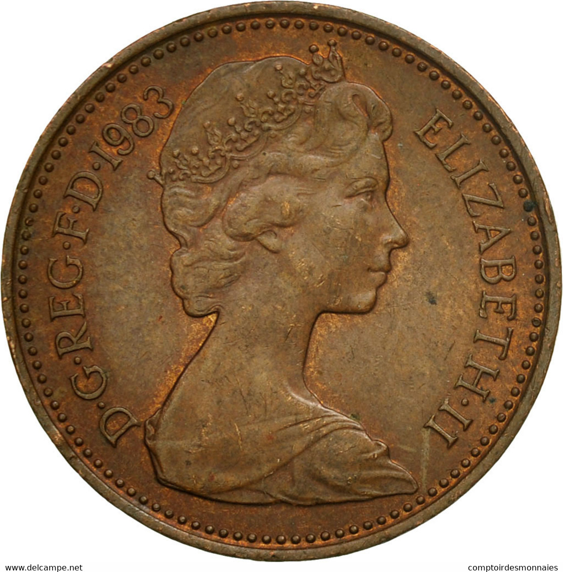 Monnaie, Grande-Bretagne, Elizabeth II, Penny, 1983, TB+, Bronze, KM:927 - 1 Penny & 1 New Penny