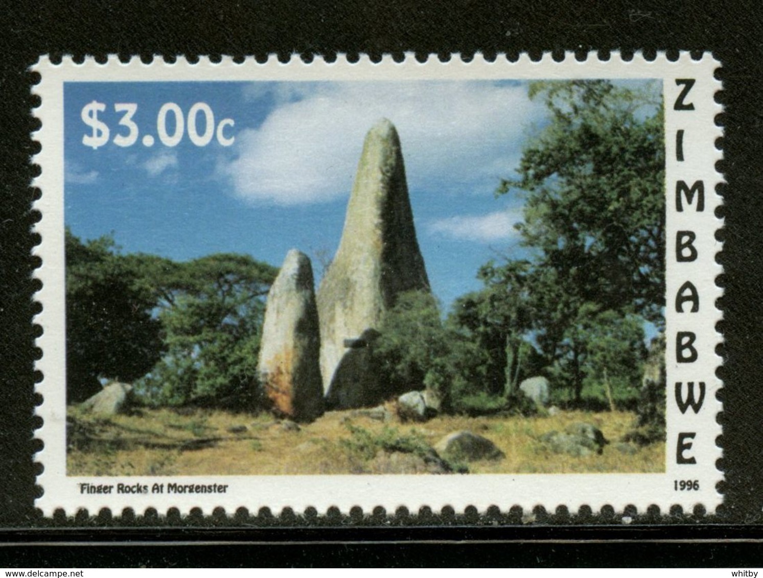 Zimbabwe 1996 $3.00 Finger Rocks Issue #763  MNH - Zimbabwe (1980-...)