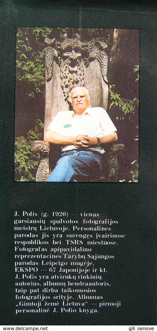 Lithuanian Book Gimtoji žemė Lietuva / Photo Album 1988 - Culture