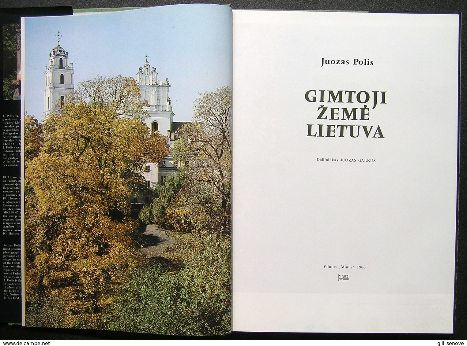 Lithuanian Book Gimtoji žemė Lietuva / Photo Album 1988 - Culture