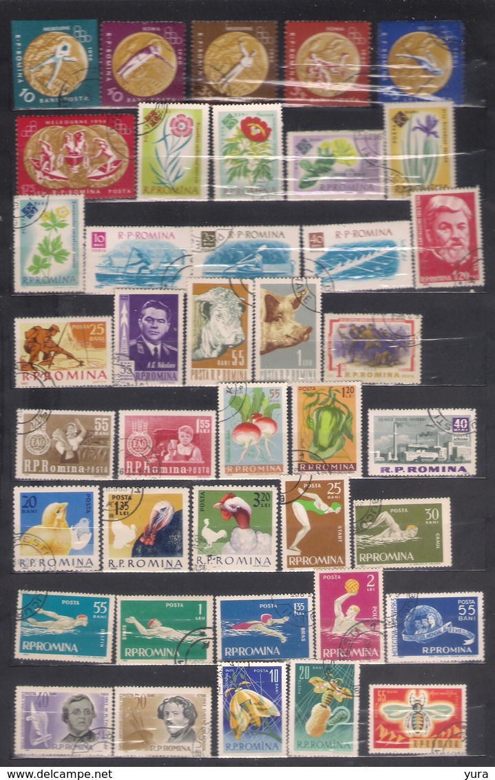 Lot 165 Romania 1950/1996 Little Collection 339 Different Without Dublicates. With Glue And Without Glue - Sammlungen