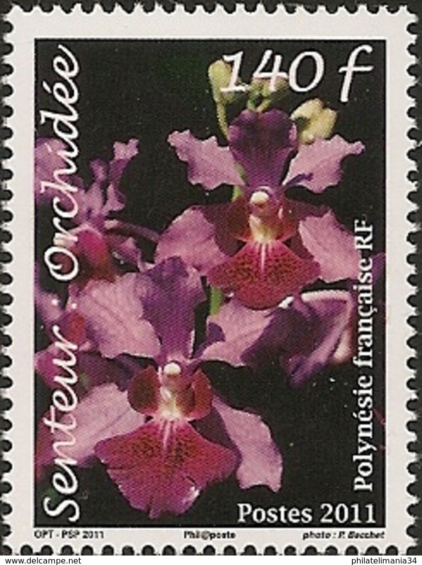 Polynésie Française 2011 -  Timbre Senteur - Orchidée - Ongebruikt