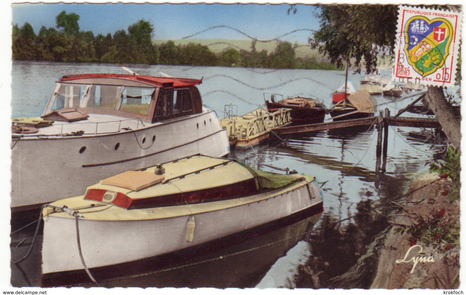 Meulan 1960 - Bateaux Sur La Seine - Meulan