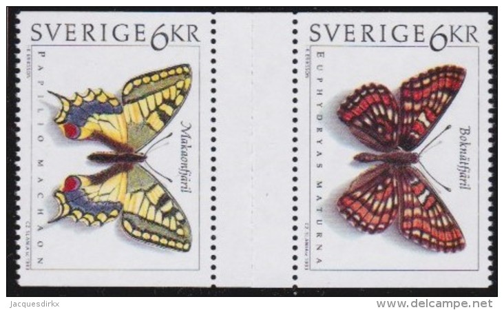 Sweden   .     Facit   .    1798 + 1801           .    MNH   .   /.    Postfris - Ungebraucht