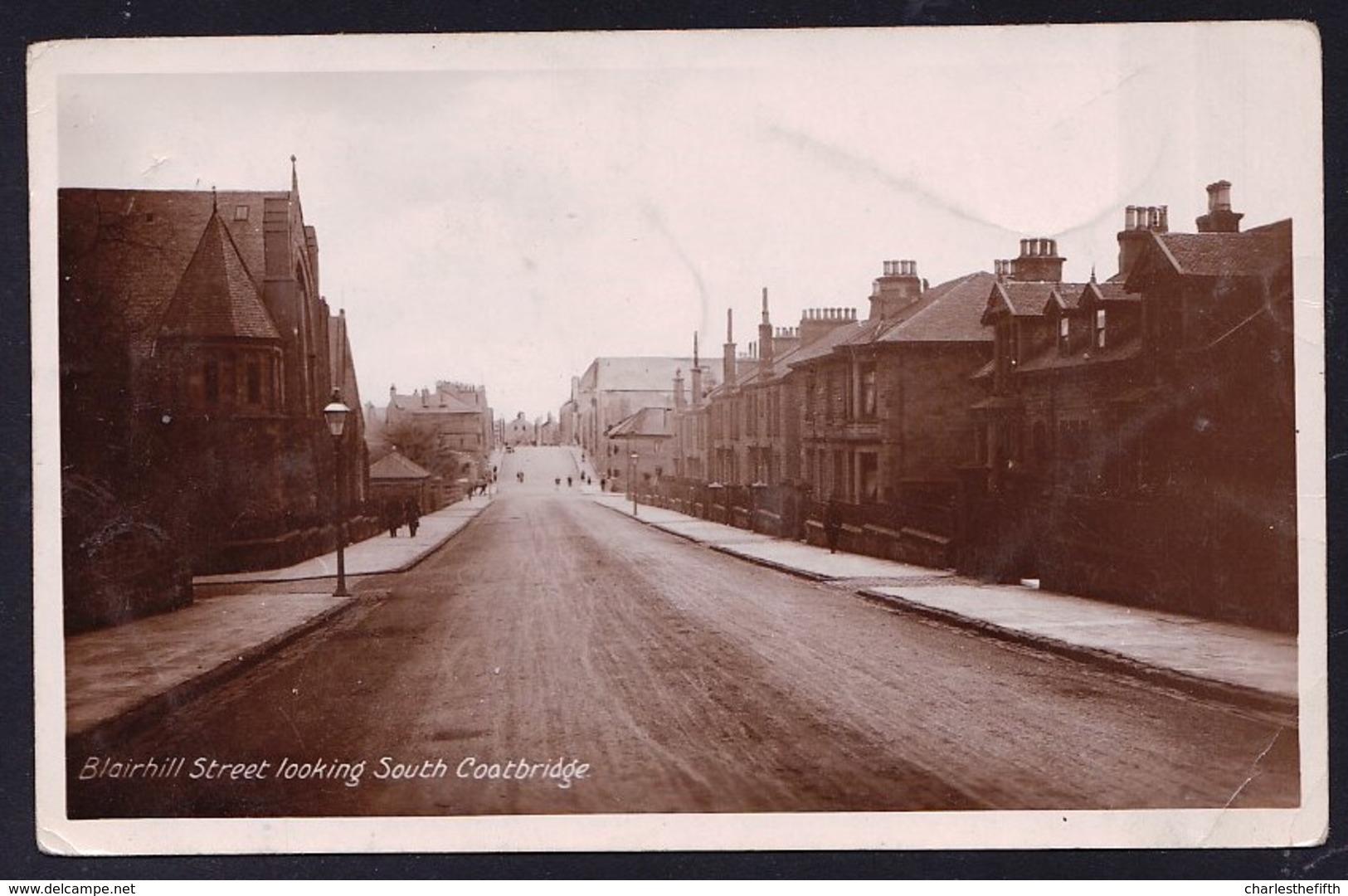 Military Service 1915 - BLAIRHILL STREET LOOKING SOUTH COATBRIDGE - BY BELGIAN SOLDIER TO A13 COMP. SERVICE MILITAIRE - Lanarkshire / Glasgow