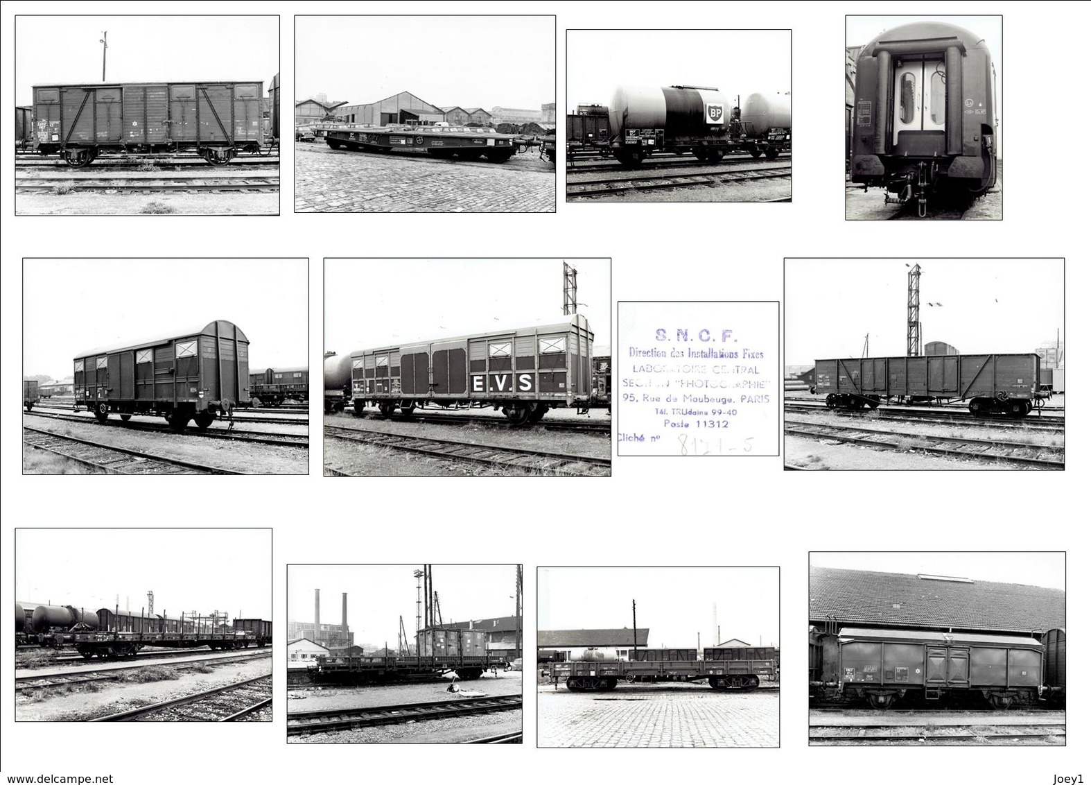 11 Photos Sncf Du Labo Central Section Photographie Paris Année 1959/1960,format 18/24 - Trains