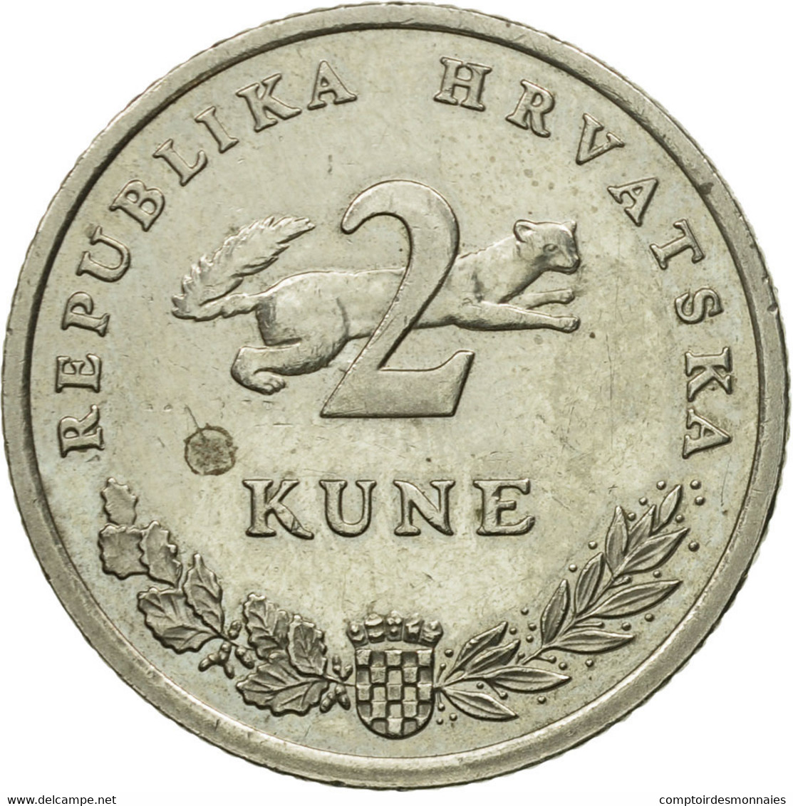 Monnaie, Croatie, 2 Kune, 2003, TTB, Copper-Nickel-Zinc, KM:10 - Croatie