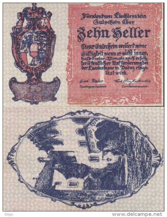 LIECHTENSTEIN - 10 HELLER 1920 - PICK. 1 - Liechtenstein