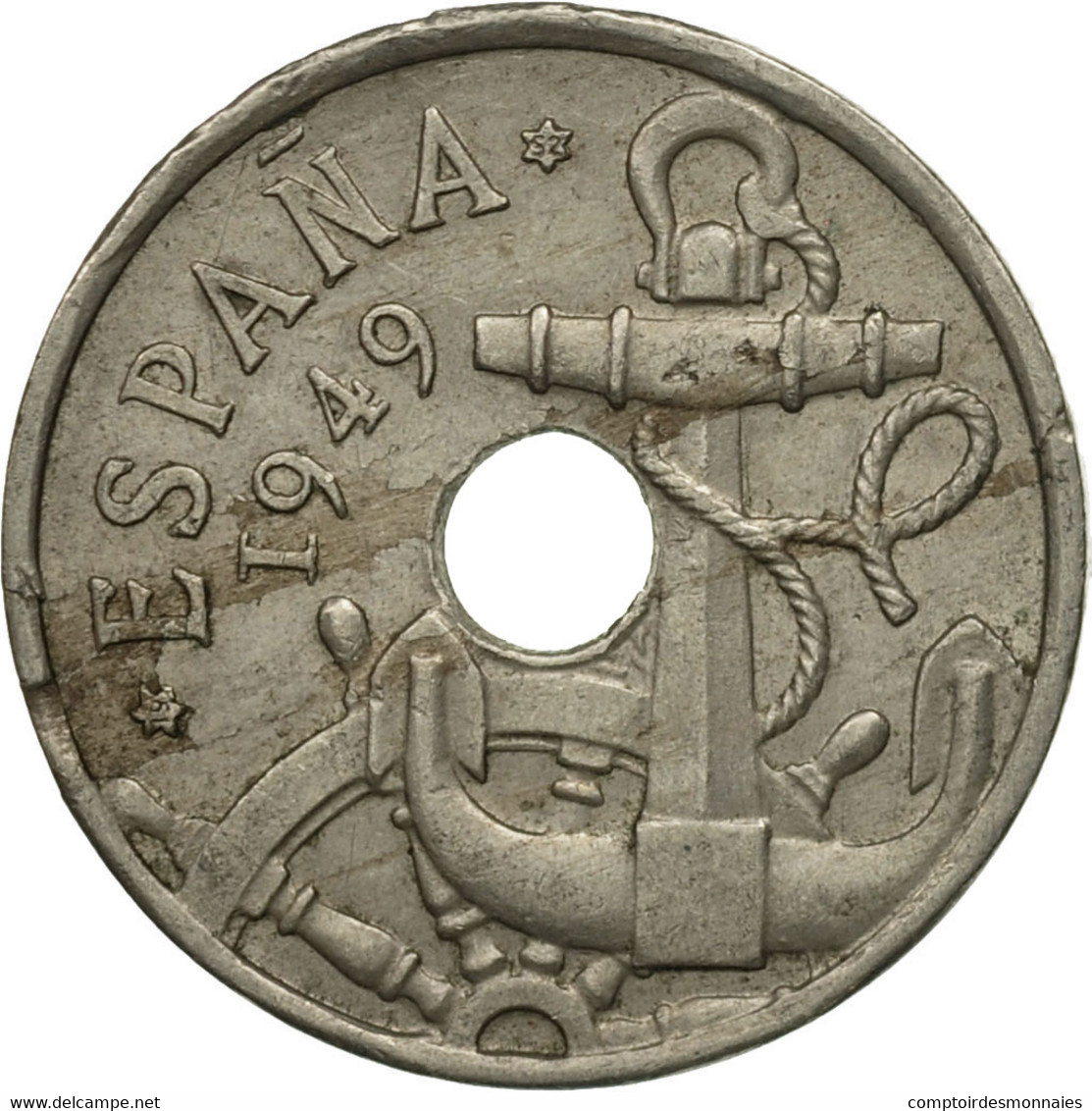 Monnaie, Espagne, Francisco Franco, Caudillo, 50 Centimos, 1952, TTB - 50 Céntimos