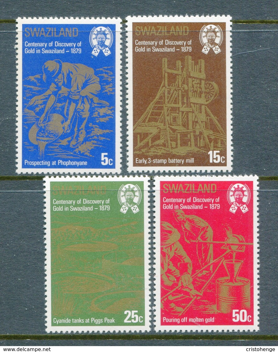 Swaziland 1979 Centenary Of Discovery Of Gold In Swaziland Set MNH (SG 314-317) - Swaziland (1968-...)