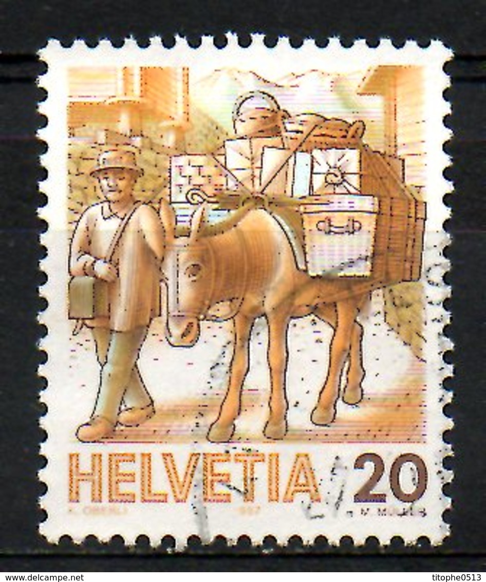 SUISSE. N°1264 De 1987 Oblitéré. Mulet. - Burros Y Asnos