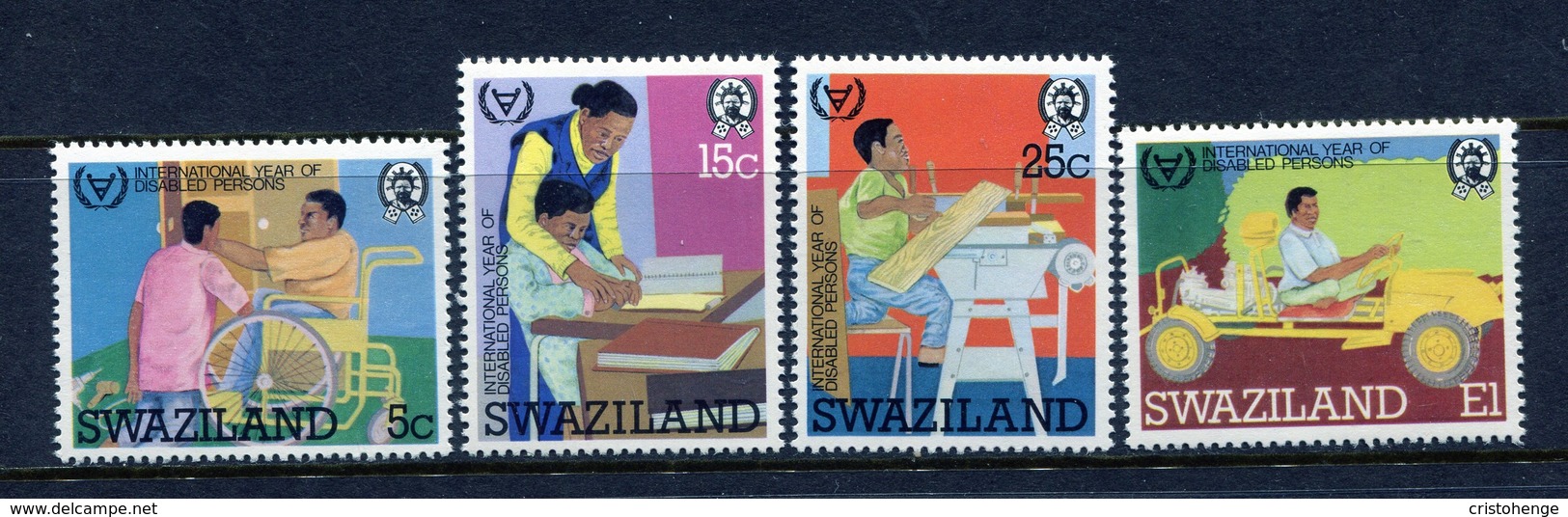 Swaziland 1981 International Year Of Disabled Persons Set MNH (SG 389-392) - Swaziland (1968-...)