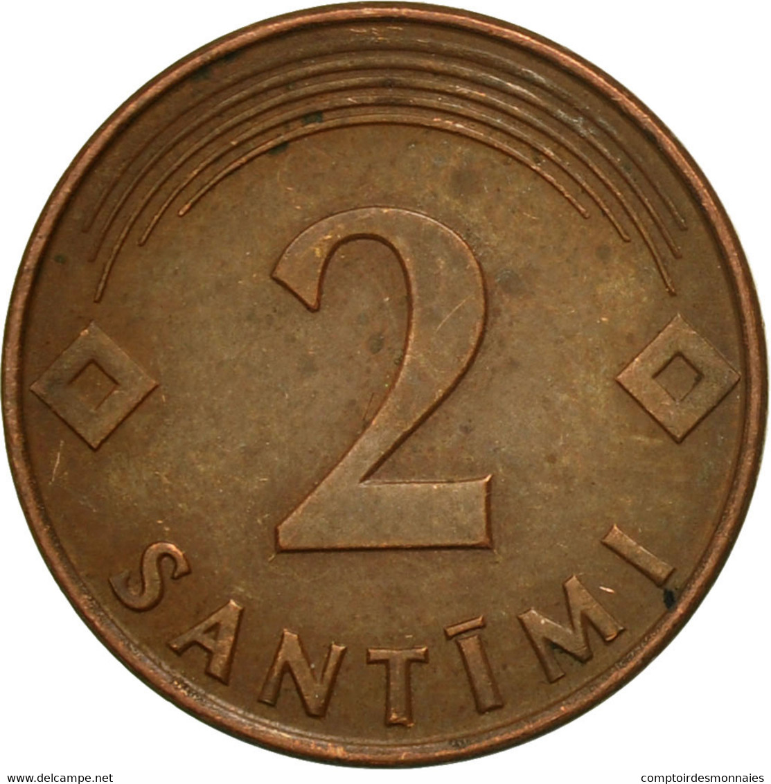 Monnaie, Latvia, 2 Santimi, 2000, TTB, Copper Clad Steel, KM:21 - Lettonie